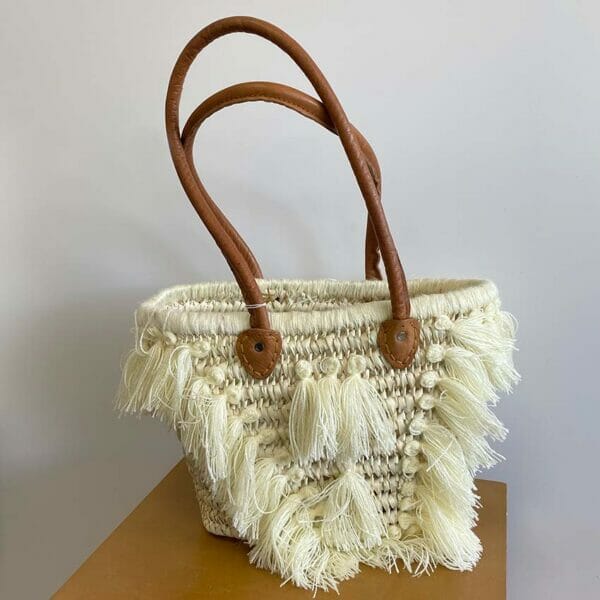 SAC PAILLE Petit modèle - Écru