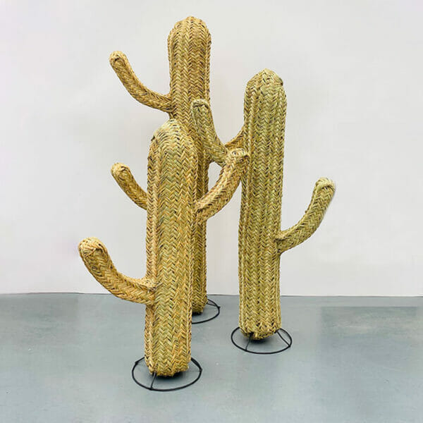 Cactus décoratif en fibres naturelles