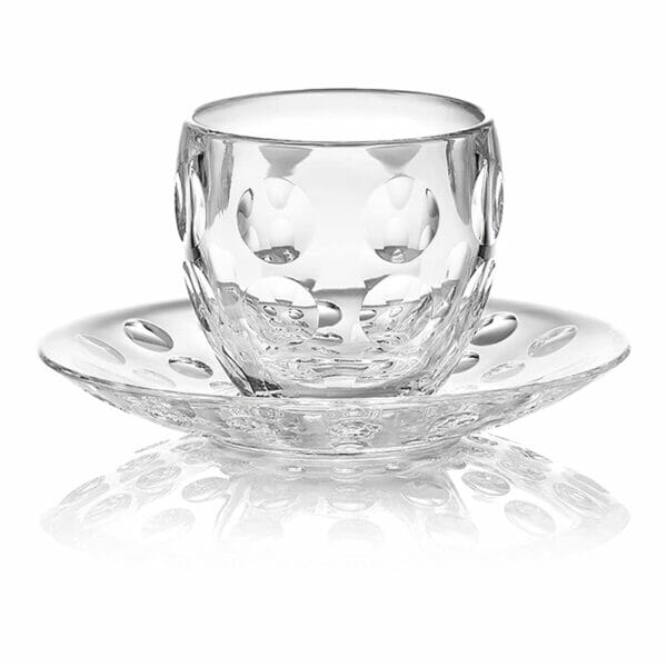 Set de 6 tasses Venice Guzzini avec soucoupes art de la table de la boutique Plume magasin de déco rouen le petit quevilly normandie
