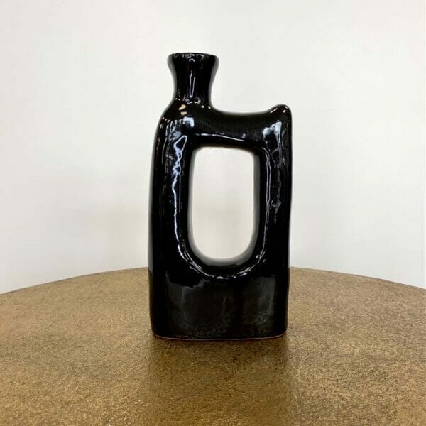 Vase design noir