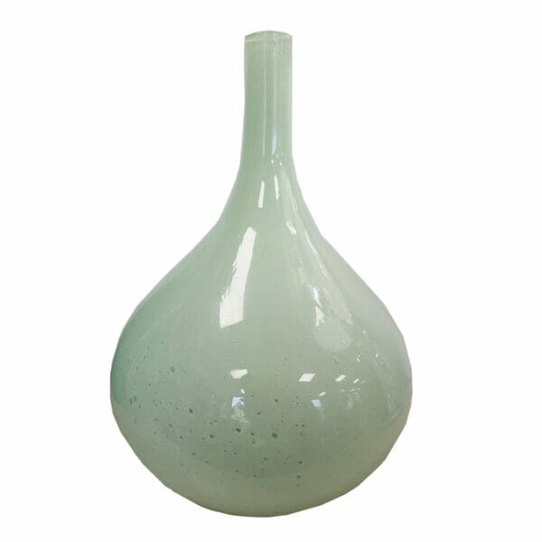 Vase Dame Jeanne en verre vert pastel décoration de la boutique plume magasin de déco rouen le petit quevilly normandie