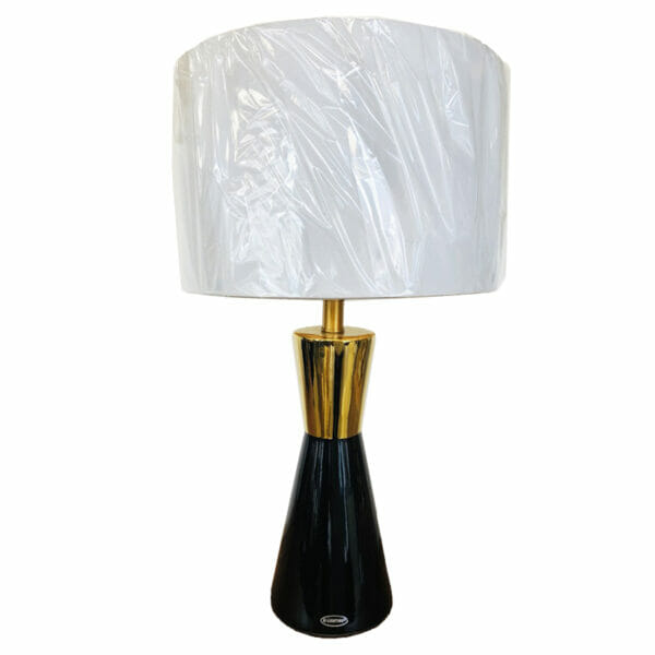 Lampe Line Black noir et doré lampe à poser décoration boutique Plume magasin de déco Rouen Le petit Quevilly Normandie