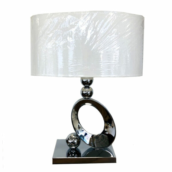 Lampe Line Gloso chrome lampe à poser décoration boutique Plume magasin de déco Rouen Le petit Quevilly Normandie