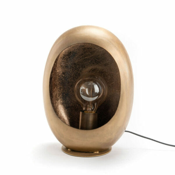 Lampe à poser dorée décoration luminaire boutique Plume magasin de déco Rouen Le petit Quevilly Normandie