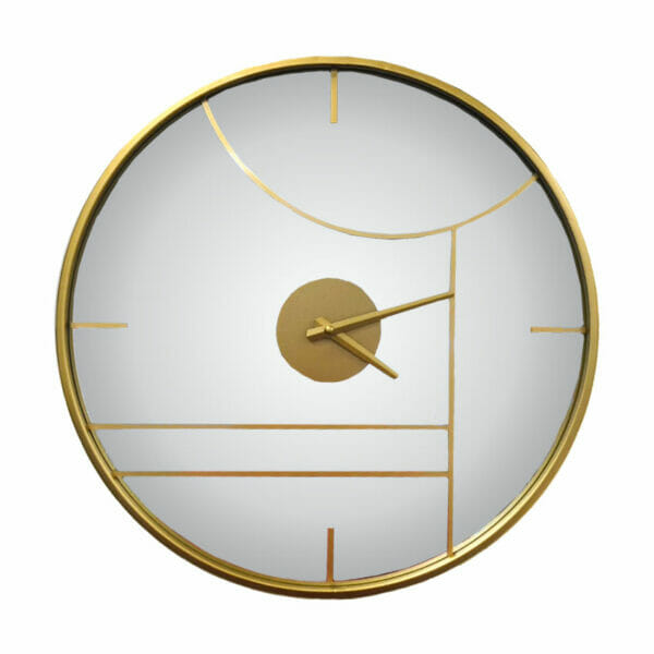 HORLOGE METAL DORE