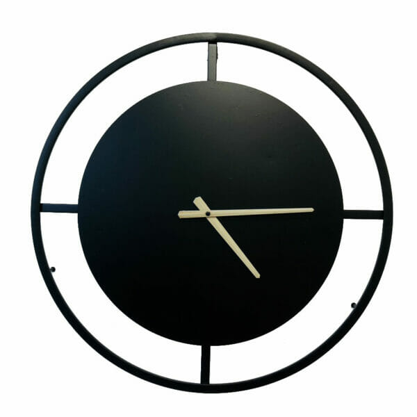 HORLOGE EN METAL NOIR