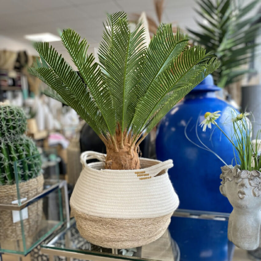 Corbeille en fibres végétales - Bicolore – Image 2