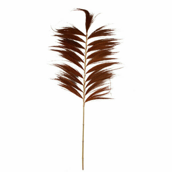 FEUILLAGE TROPICAL PLUME ORANGE - Grand modèle