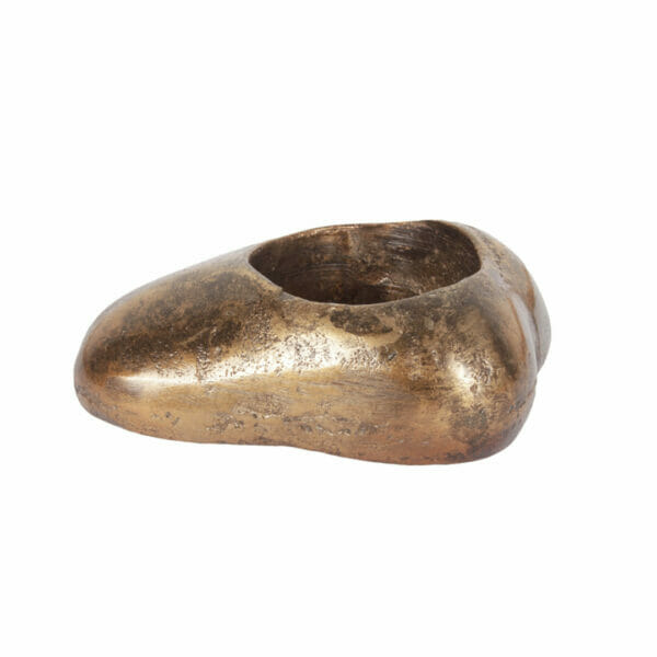 BOUGEOIR LAITON STONE - Petit modèle