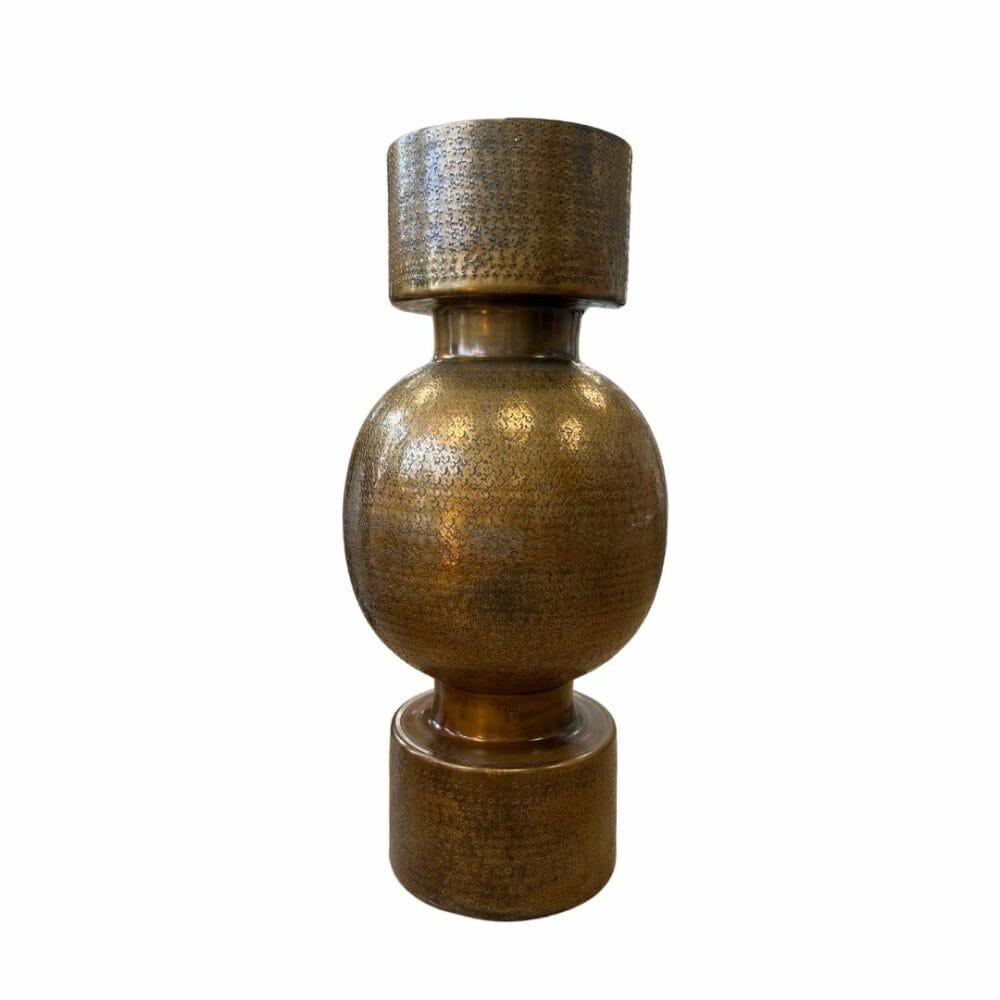 Grand vase célia en laiton au design moderne décoration boutique plume magasin de déco rouen le petit quevilly normandie