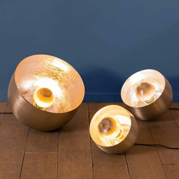 Lampe de sol doré