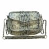 sac en cuir effet python couleur gris jaune clair artisanal boutique Plume magasin de déco Le petit Quevilly Rouen Normandie