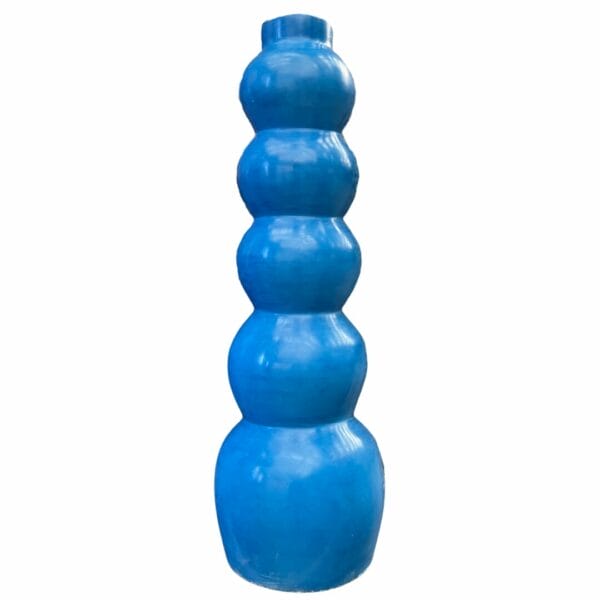 Vase marocain Anne bleu majorelle artisanal en ceramique décoration boutique plume magasin de décoration Rouen le petit quevilly normandie