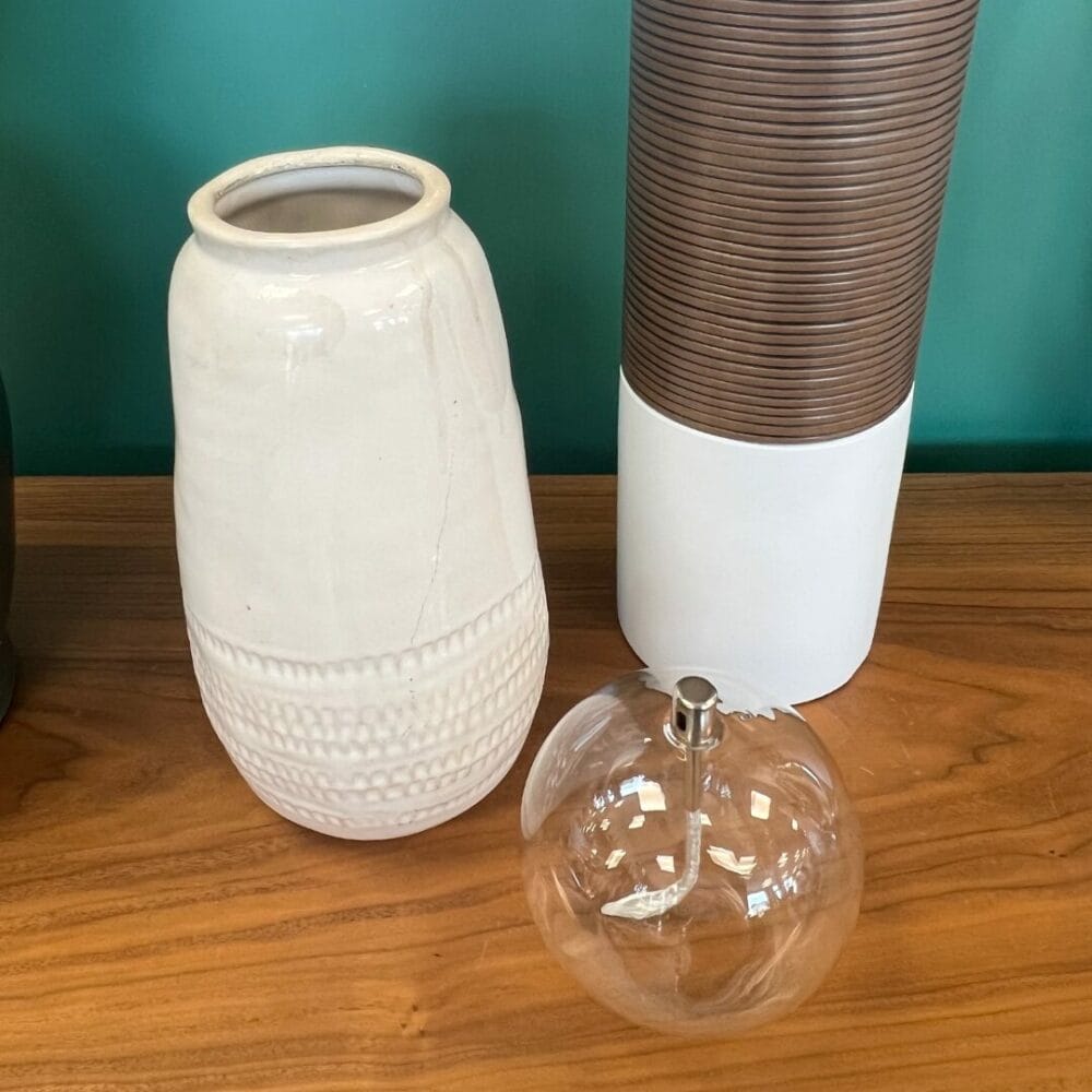 Vase Emy blanc décoration boutique plume magasin de déco Rouen le petit quevilly normandie