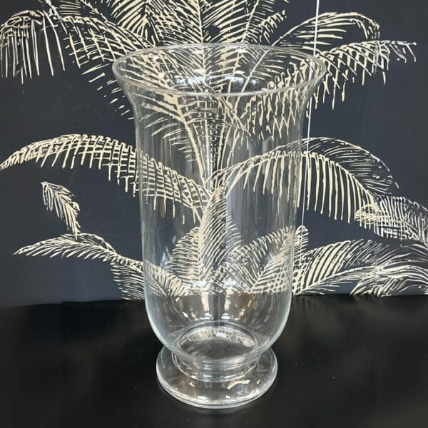 Vase Lisy en verre "évasé" transparent 22cm Hauteur décoration boutique plume magasin de déco rouen le petit quevilly normandie