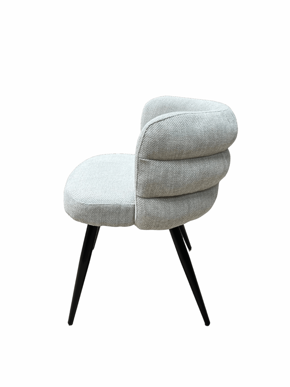 Chaise dossier arrondi -Couleur beige – Image 3