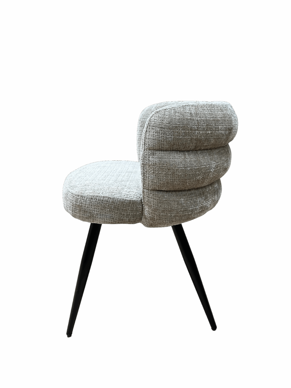 Chaise dossier arrondi -Couleur crème – Image 3