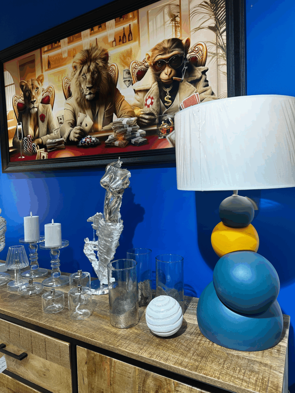 Lampe luna décoration Plume magasin de déco aux Docks76 à Rouen