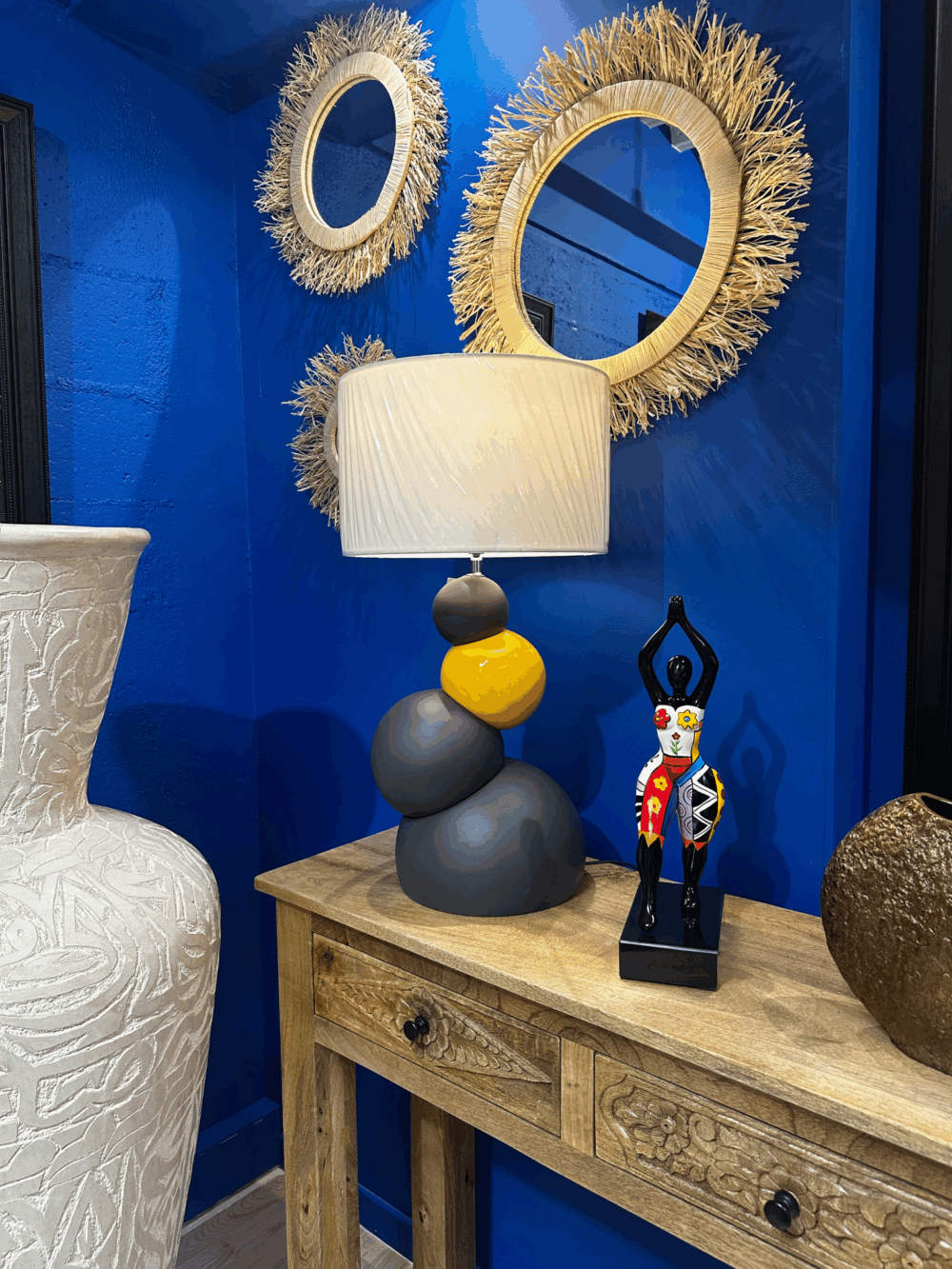 Lampe luna décoration Plume magasin de déco aux Docks76 à Rouen