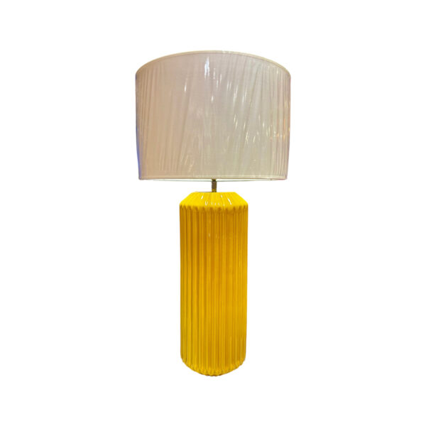 lampe Lily jaune boutique art-déco décoration Plume aux Docks76 à Rouen
