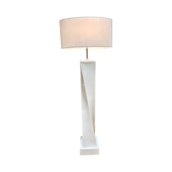 Lampadaire céramique blanc boutique art-déco décoration Plume Docks76 Rouen