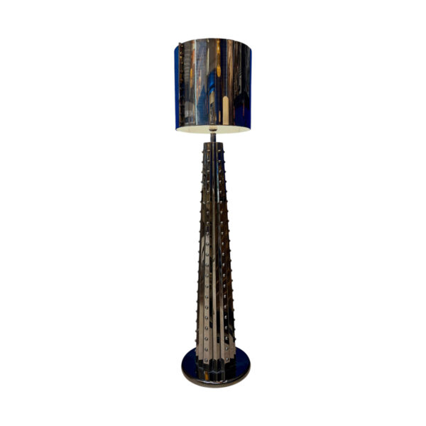 lampe laura design gris chromé boutique art-déco décoration Plume Docks76 Rouen