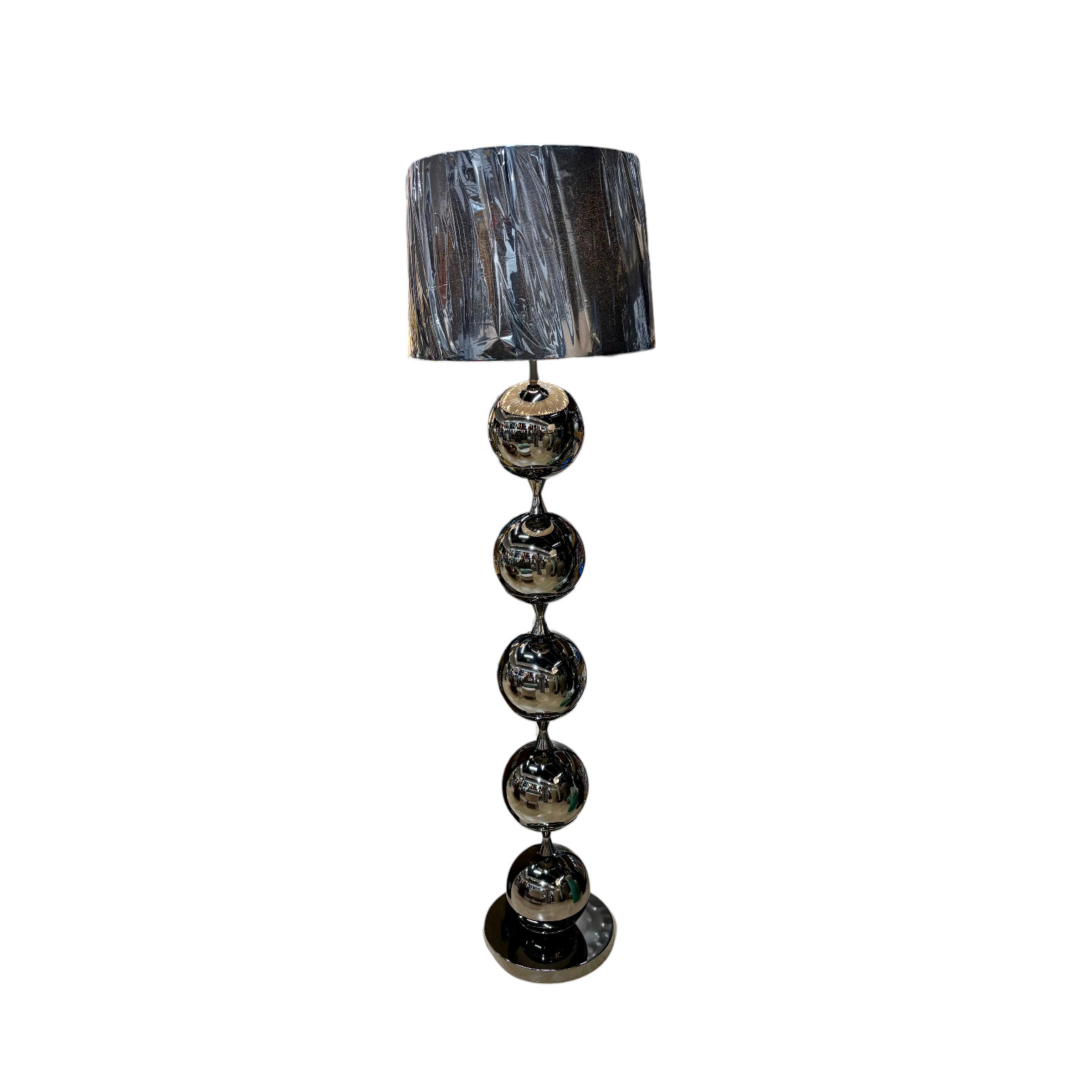 lampe Laura design métal chromé gris boutique art-déco décoration Plume Docks76 Rouen