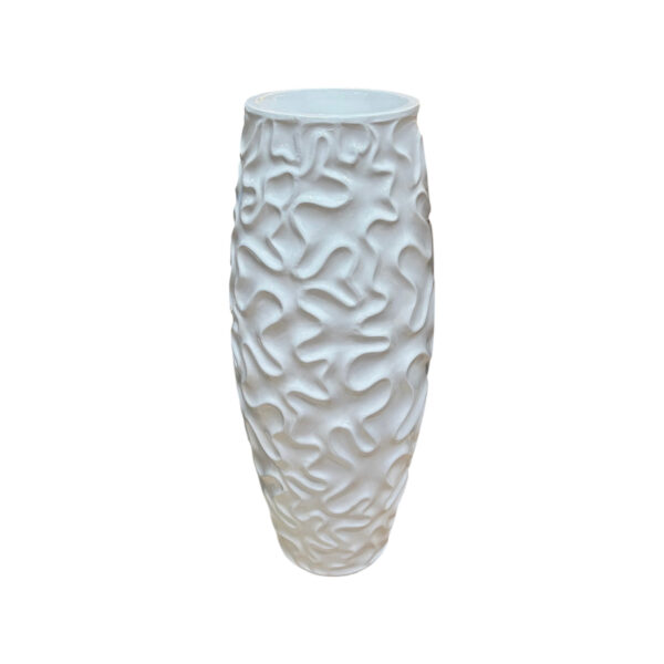 vase Amy résine blanc boutique art-déco décoration Plume Docks76 Rouen